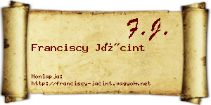 Franciscy Jácint névjegykártya